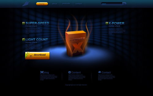 軟件產(chǎn)品網(wǎng)頁(yè)設(shè)計(jì)效果